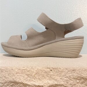 Clarks | Shoes | Clarks Womens Reedly Juno Wedge Sandal Size 85m Soft ...